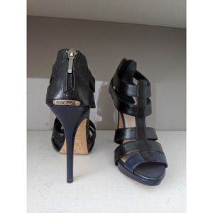 CHRISTIAN DIOR Black and Navy Heels 36.5 / 6.5